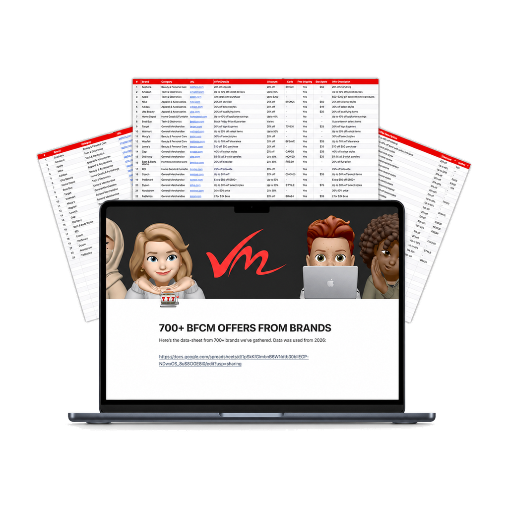 700+ BFCM Brand Offer List