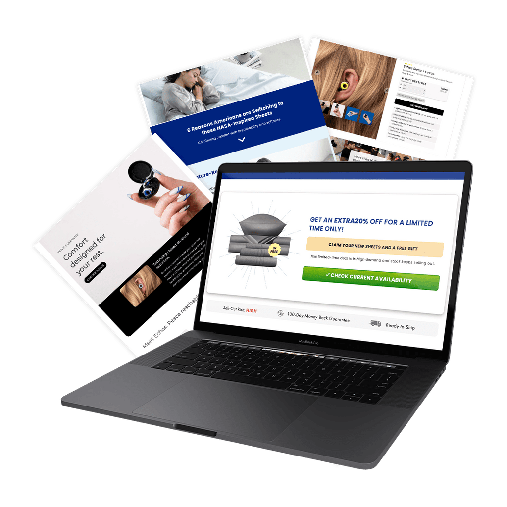Vitric Landing Starter Pack | 4 Shopify Templates